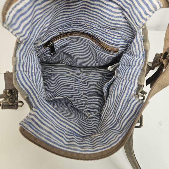 Vtg Y2K Double Star Grateful Dead Patch Sustainable Canvas Bag Crossbody Purse - Picture 7 of 9